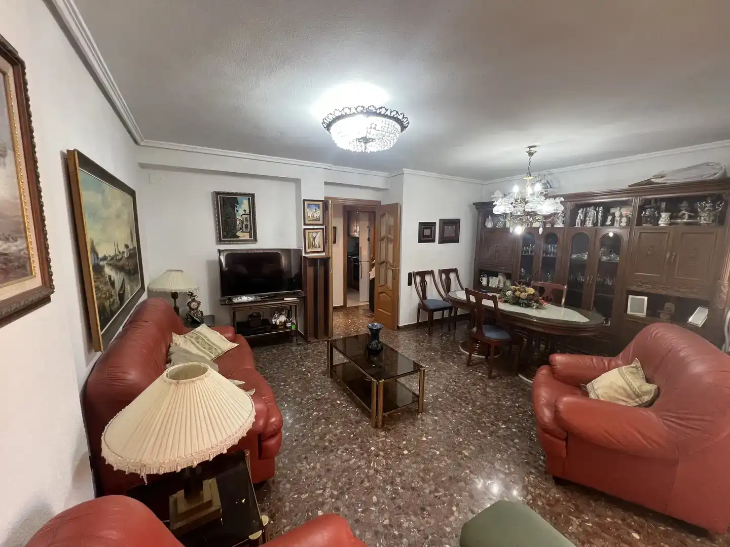 Sala d'estar de Pis de lloguer en  Valencia Capital amb Aire condicionat i Balcó