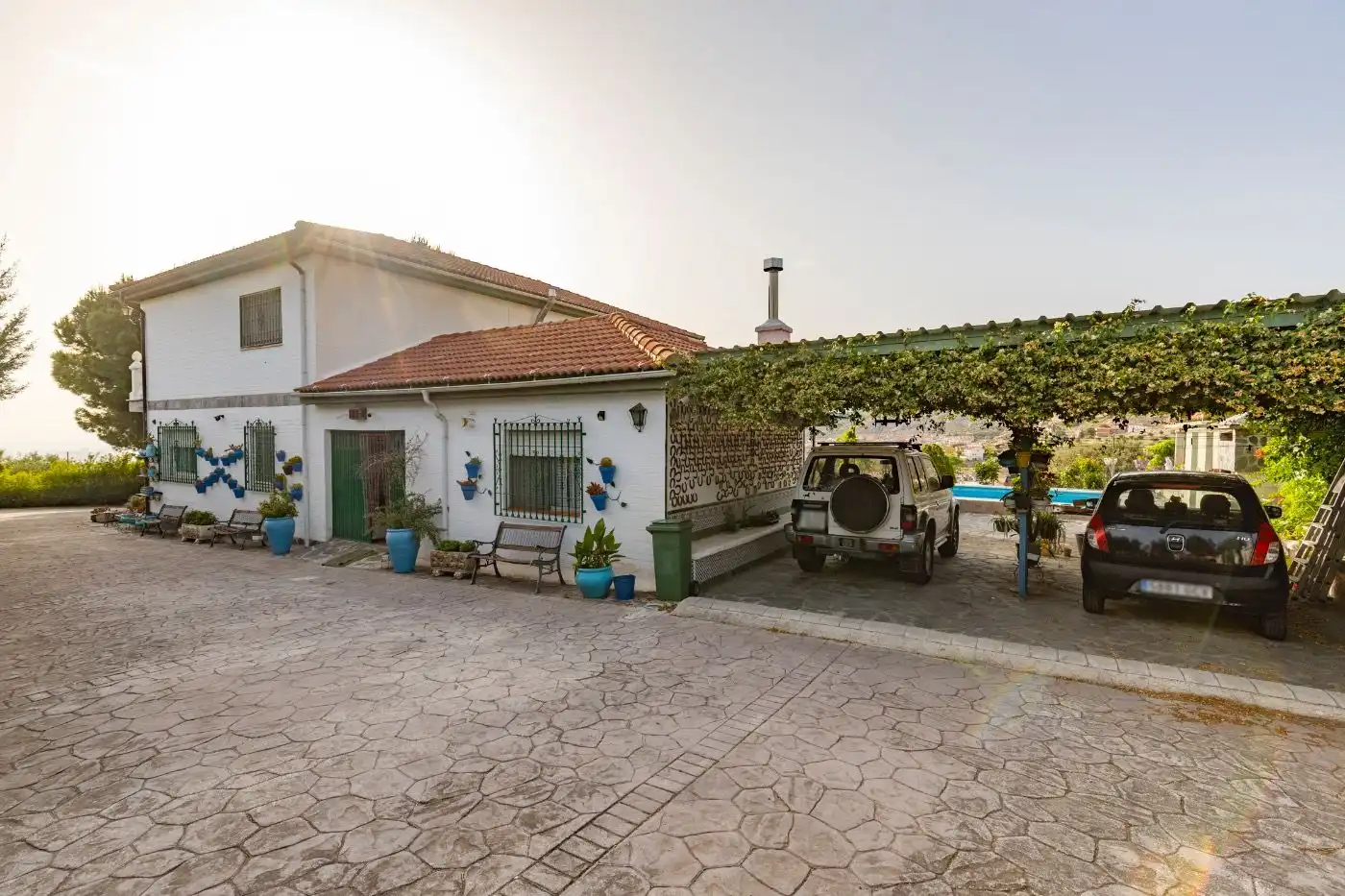 Außenansicht von Haus oder Chalet zum Verkauf in Víznar mit Klimaanlage, Heizung und Privatgarten