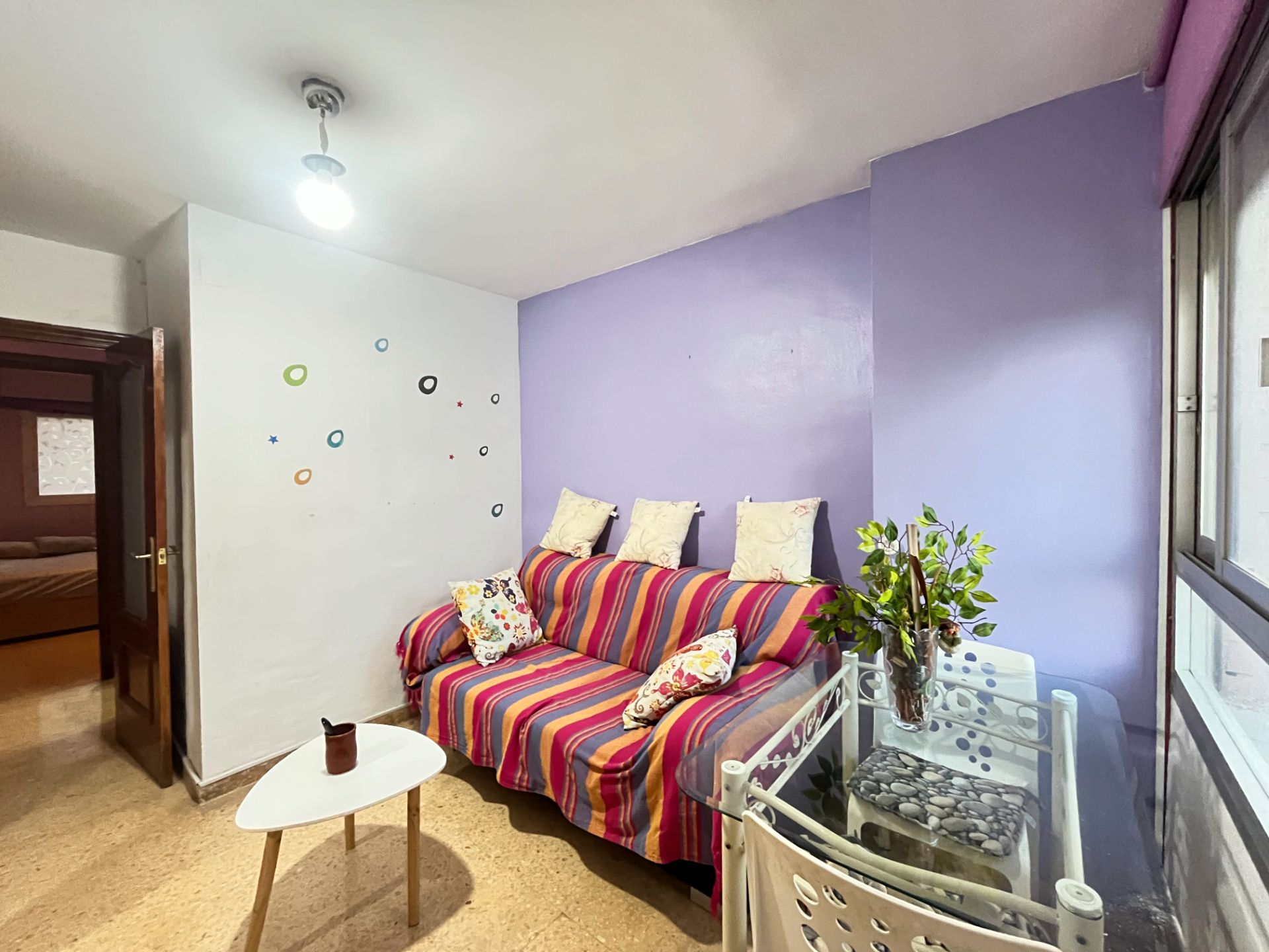 Sala d'estar de Pis en venda en Sagunto / Sagunt amb Moblat, Microones i Balcó