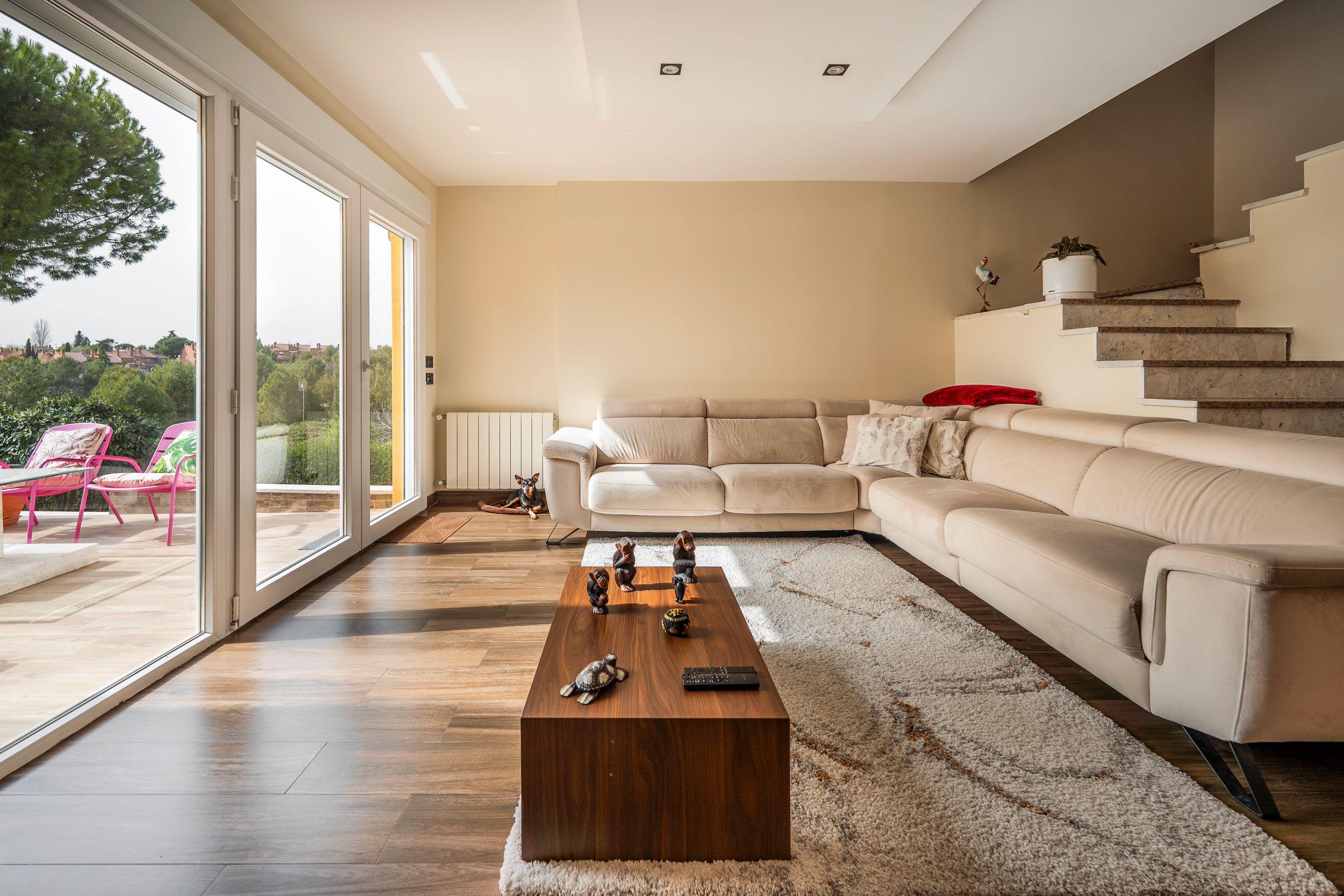 Living room of Single-family semi-detached for sale in Coslada  with Air Conditioner, Heating and Private garden