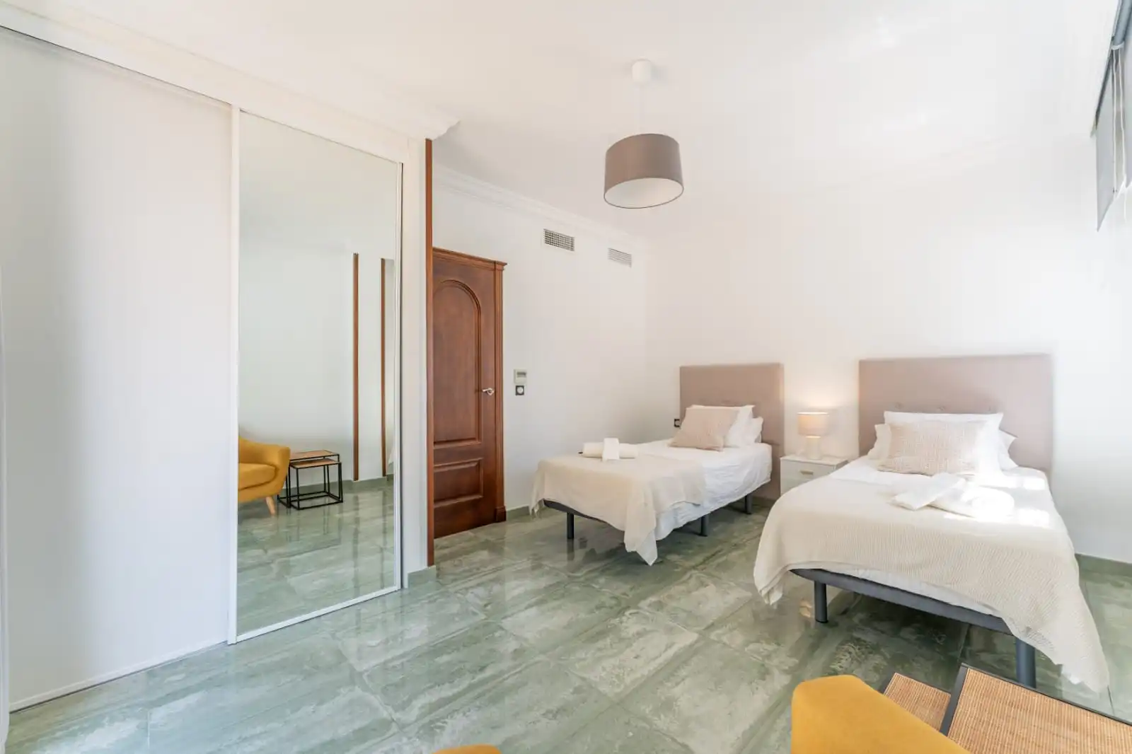 Bedroom of Detached homes for rent in Benalmádena  with Air Conditioner, Terrace and Swimming Pool