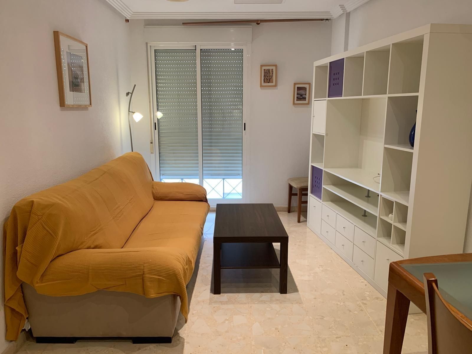 Sala d'estar de Pis de lloguer en Elche / Elx amb Aire condicionat i Moblat