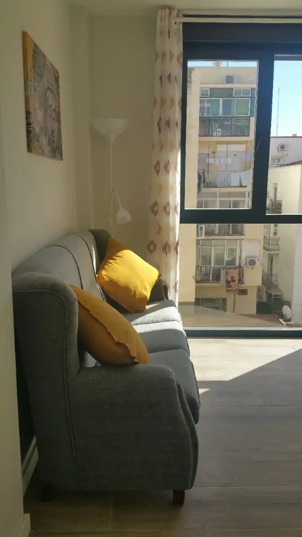 Sala d'estar de Àtic de lloguer en Madrid amb Aire condicionat, Calefacció i Terrassa