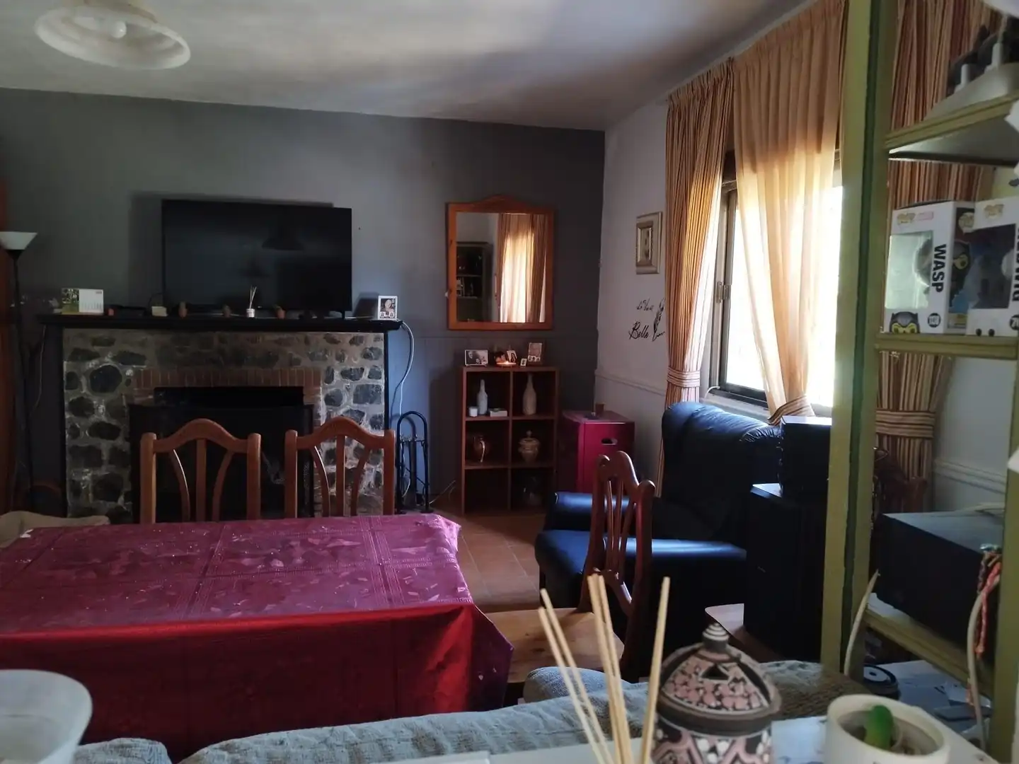 Sala d'estar de Finca rústica en venda en Almadén de la Plata amb Jardí privat