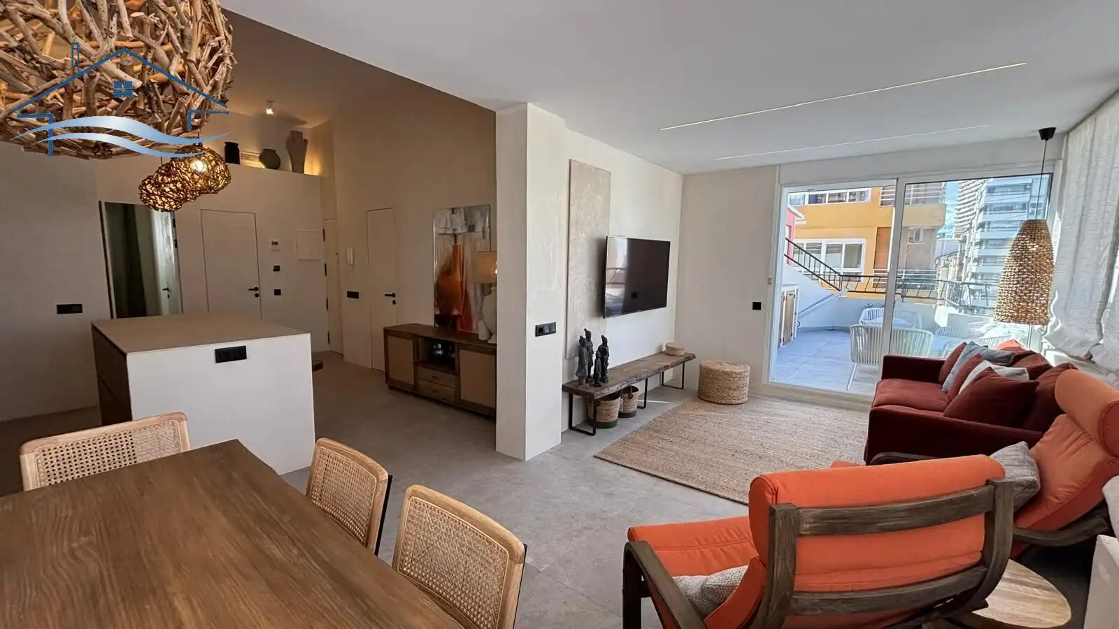 Sala d'estar de Àtic en venda en Alicante / Alacant amb Aire condicionat, Calefacció i Terrassa
