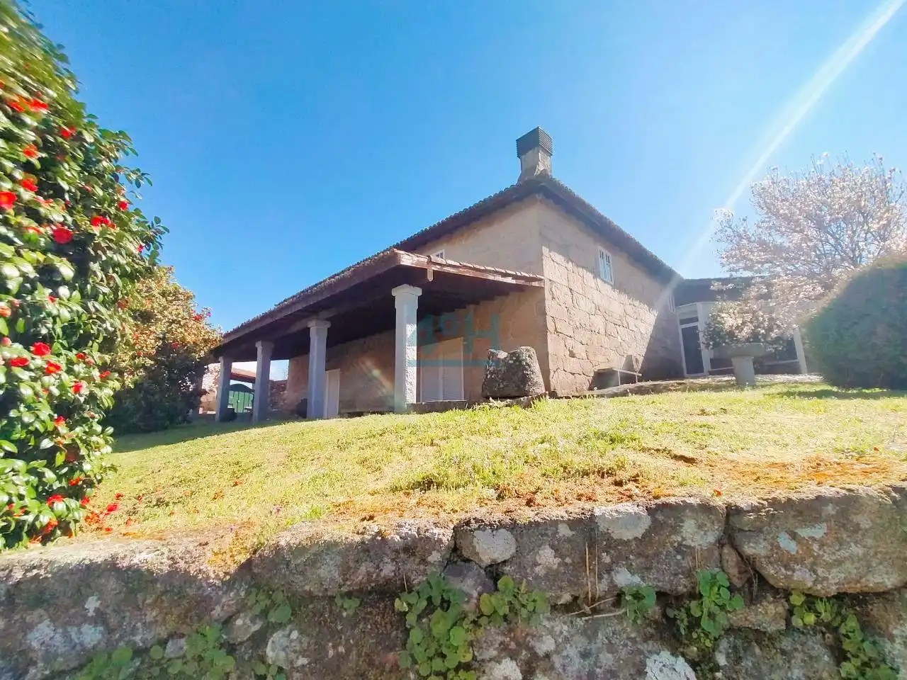 Vista exterior de Finca rústica de alquiler en San Cibrao das Viñas con Calefacción, Jardín privado y Terraza