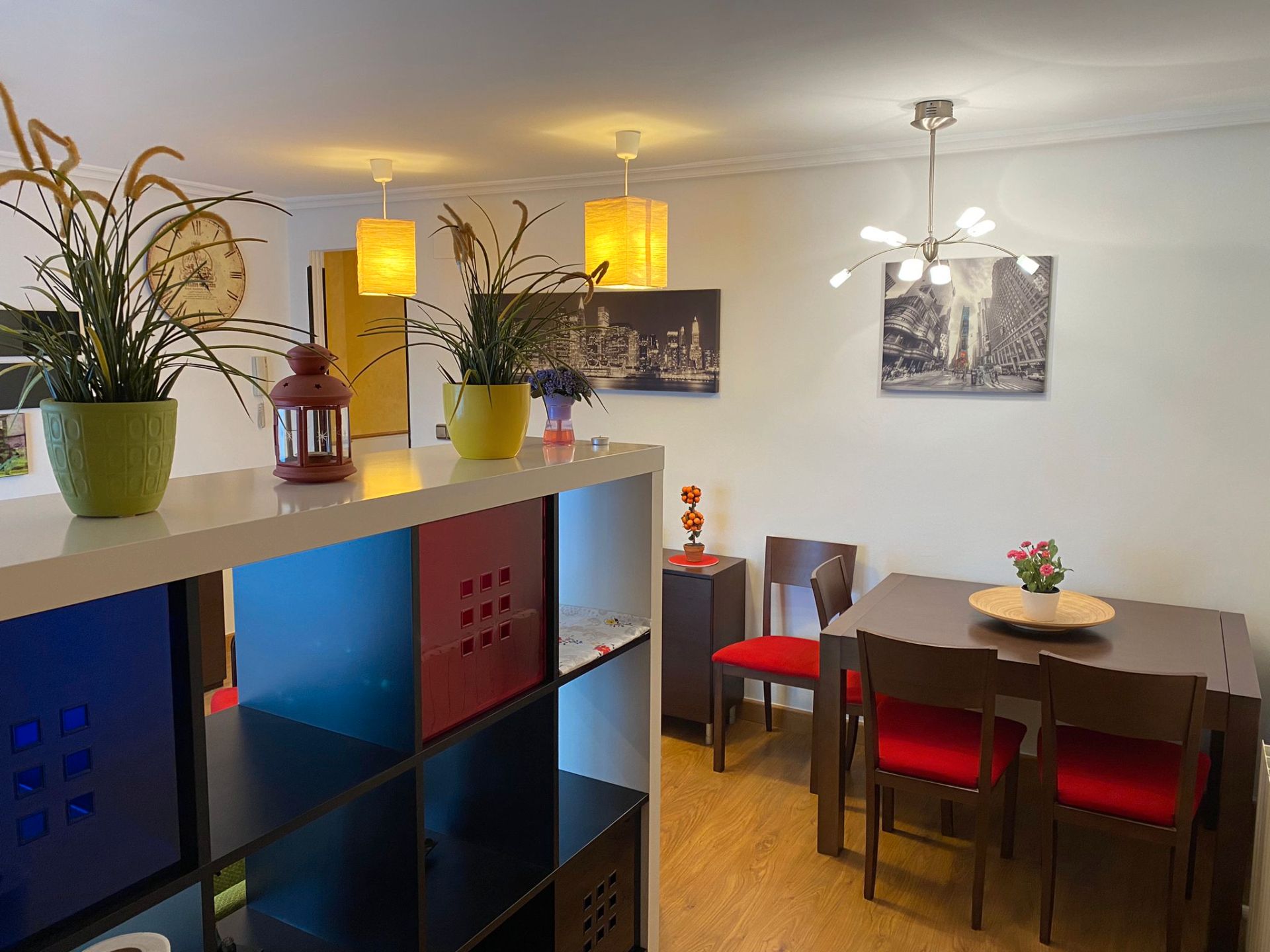 Dining room of Flat to rent in  Zaragoza Capital  with Heating, Parquet flooring and Furnished