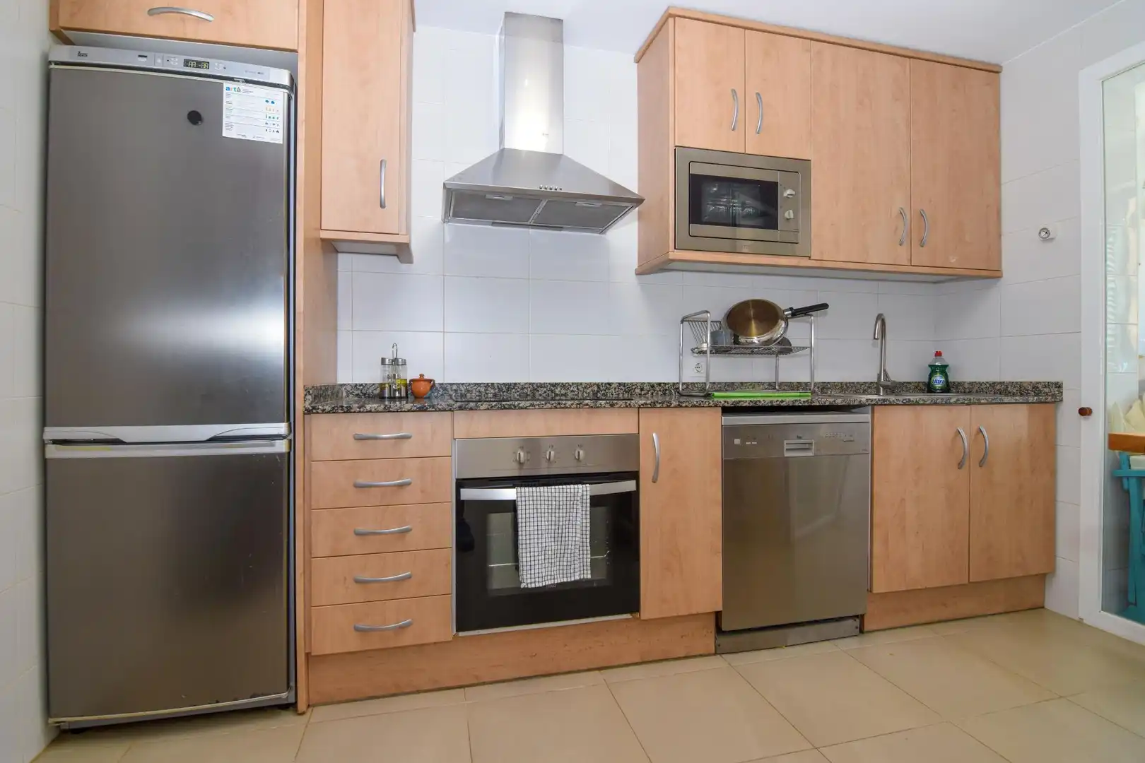 Kitchen of Flat for rent in Artà  with Air Conditioner, Storage room and Furnished