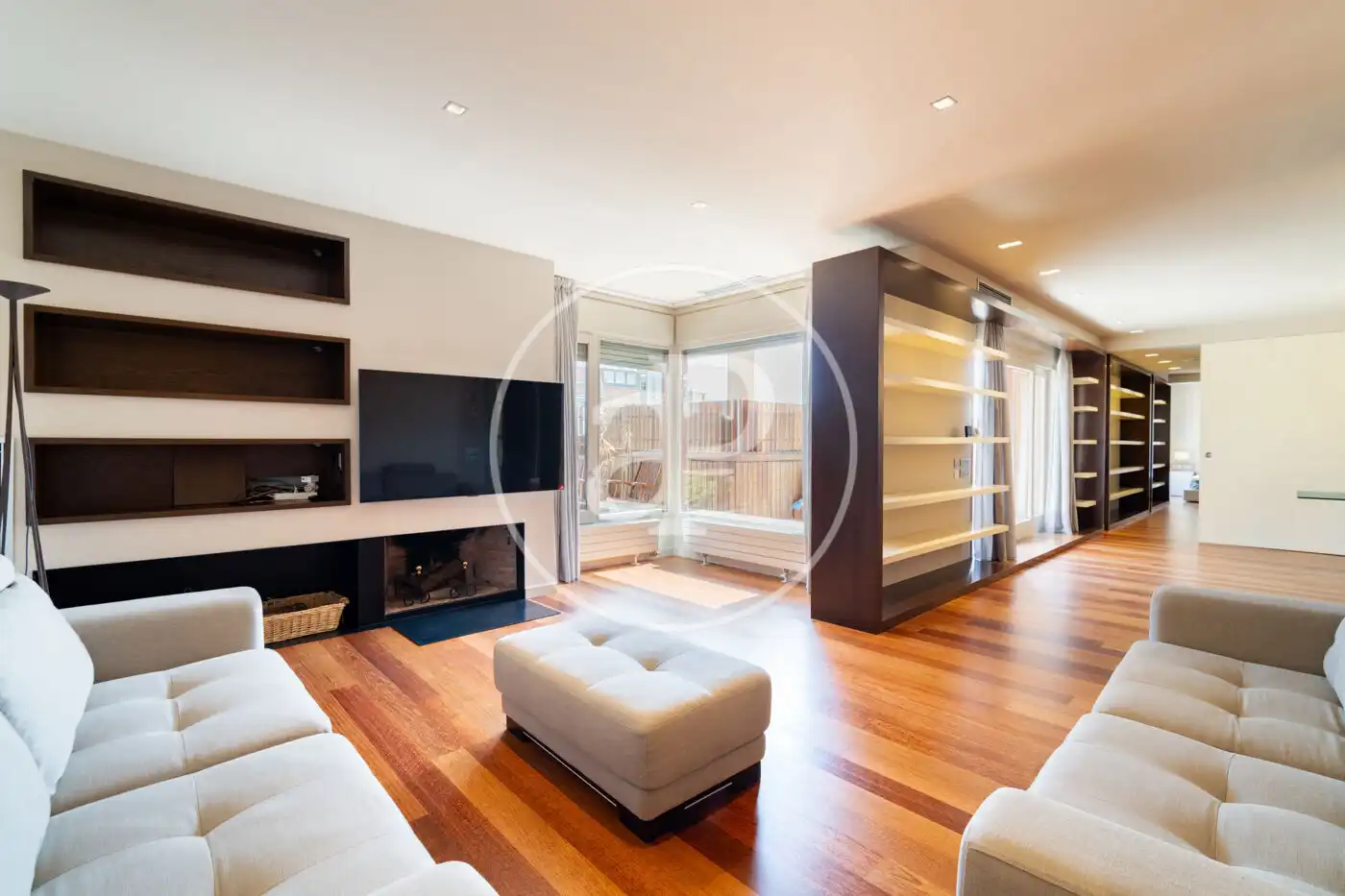 Sala de estar de Piso de alquiler en Barcelona con Aire acondicionado, Calefacción y Terraza