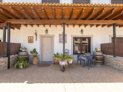 Terrace of Single-family semi-detached for sale in Villamanrique de la Condesa  with Air Conditioner, Heating and Storage room