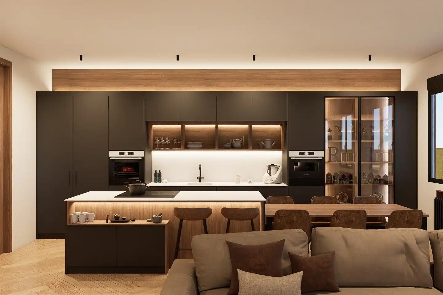 Cocina de Piso en venta en Oviedo  con Calefacción