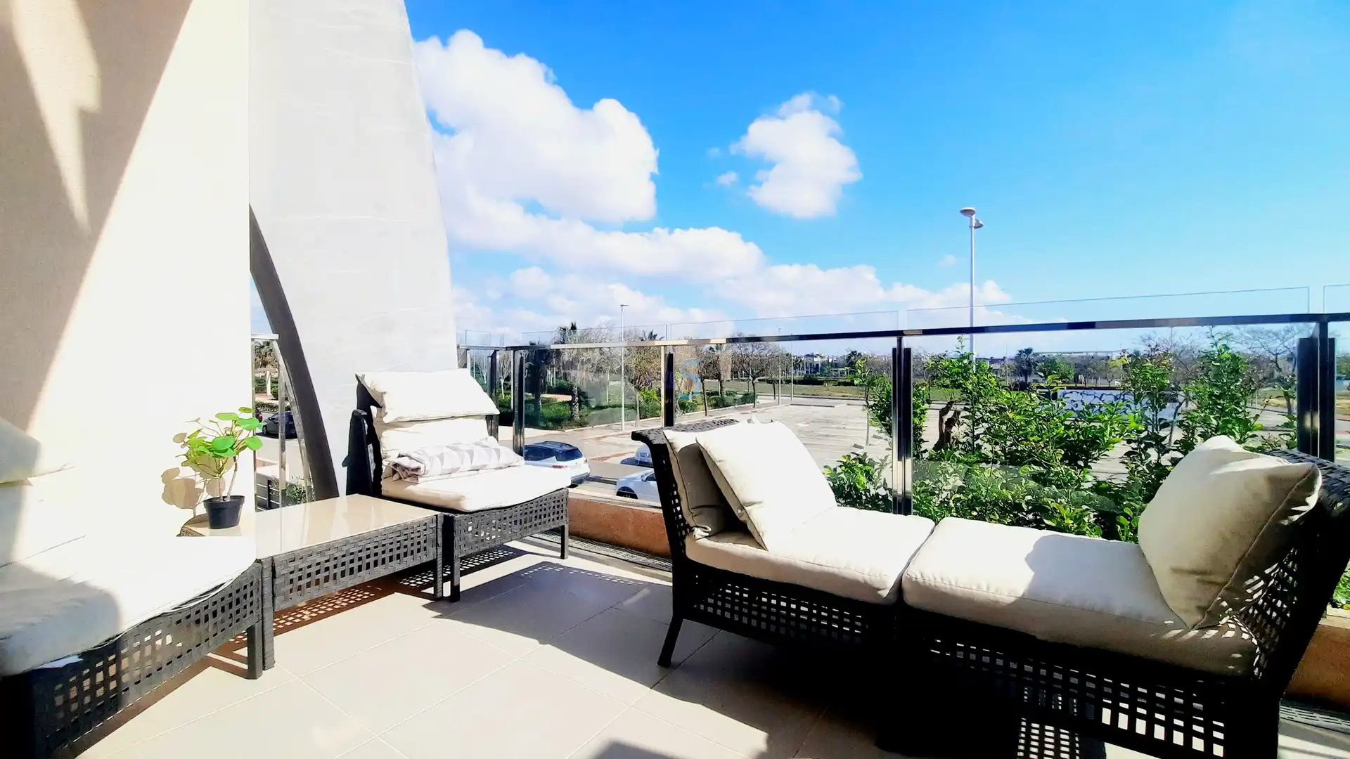 Terrace of Flat for sale in Pilar de la Horadada  with Air Conditioner, Heating and Swimming Pool