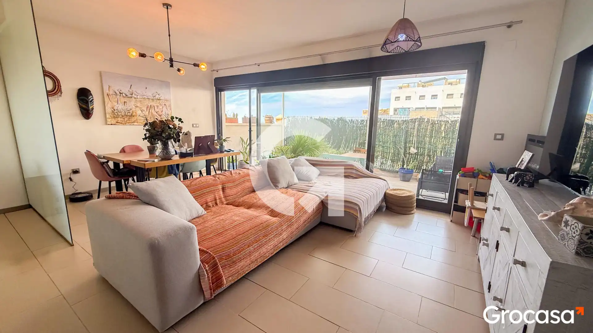 Sala d'estar de Casa adosada en venda en Vélez-Málaga amb Aire condicionat, Calefacció i Terrassa