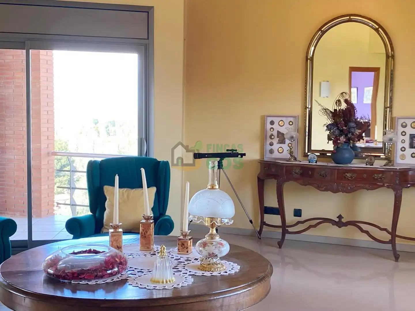 Sala d'estar de Casa o xalet en venda en Les Borges Blanques amb Calefacció, Jardí privat i Terrassa