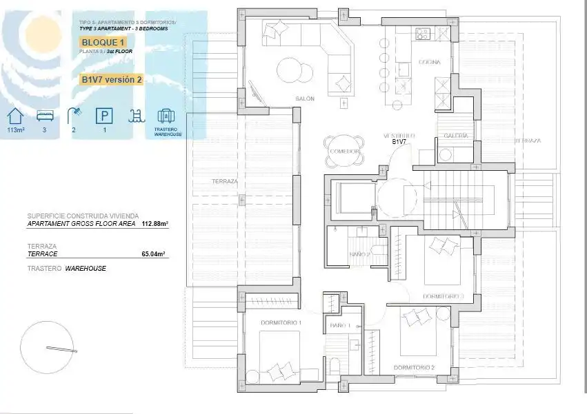Apartment with terrace for sale in Mar Menor Golf, imagen 27