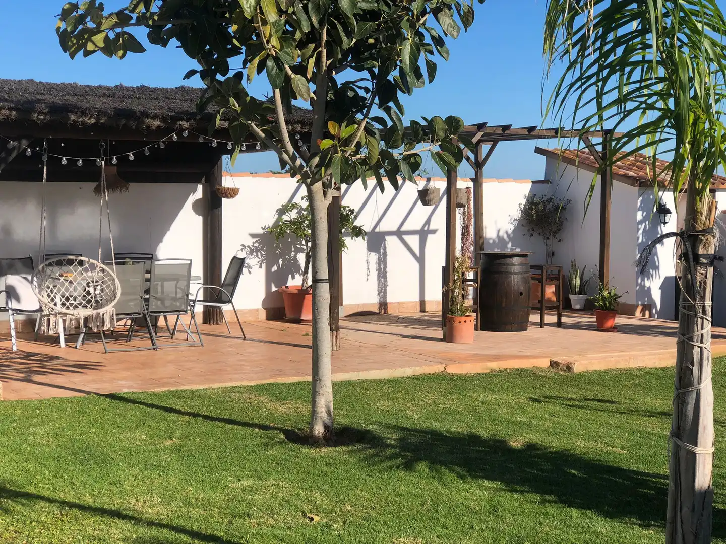 Terrassa de Casa o xalet de lloguer en Chiclana de la Frontera amb Aire condicionat, Jardí privat i Terrassa