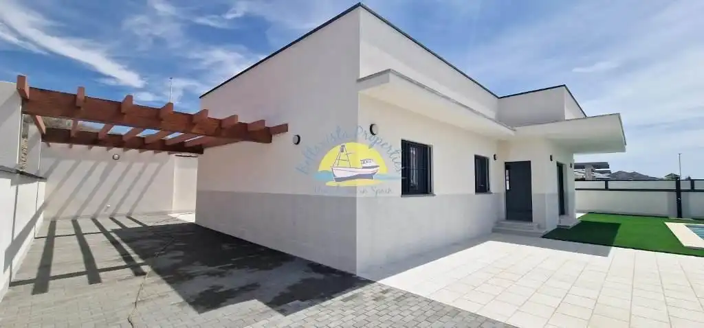 Vista exterior de Casa o chalet en venta en Mazarrón con Jardín privado, Terraza y Piscina