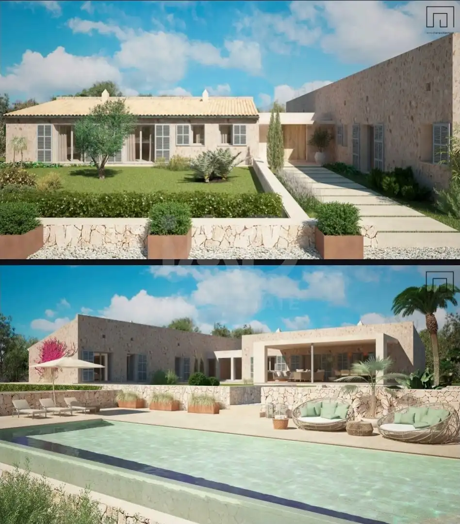 Jardí de Finca rústica en venda en Manacor amb Aire condicionat, Terrassa i Piscina