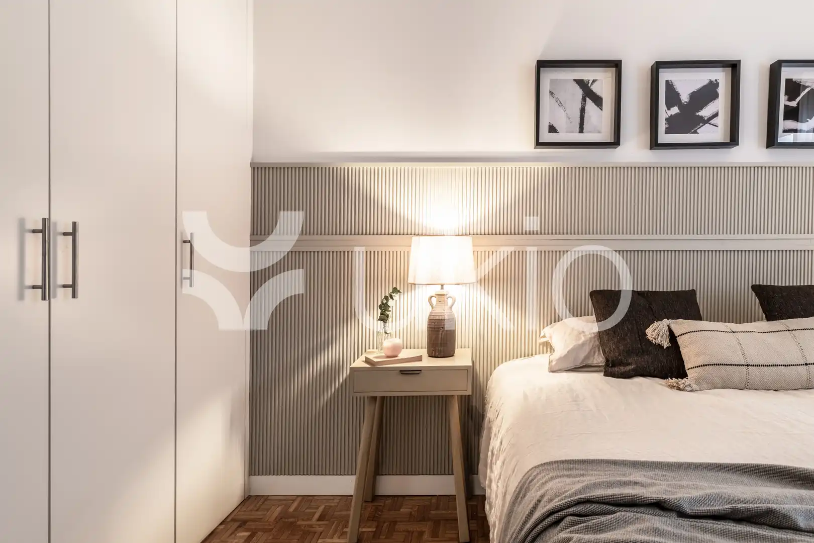 Schlafzimmer von Wohnungen zur Miete in Madrid mit Klimaanlage, Heizung und Möbliert