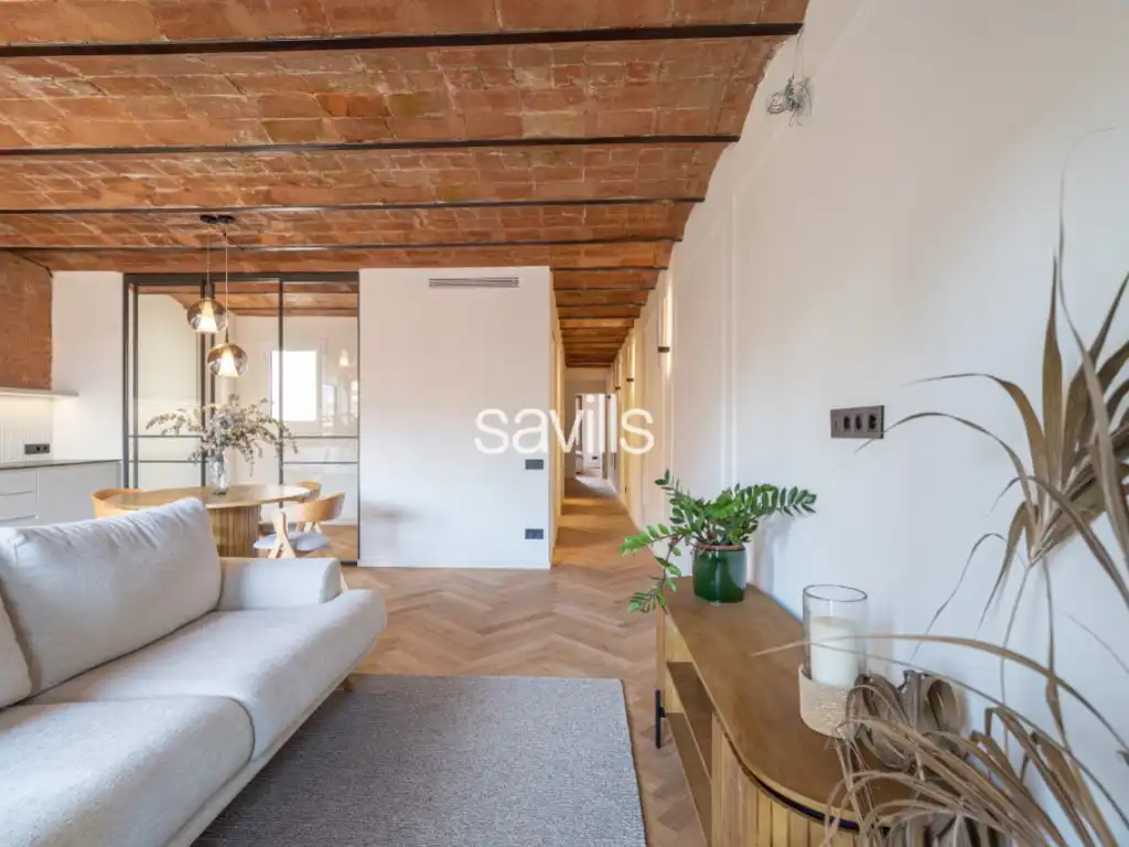 Sala de estar de Apartamento en venta en Barcelona con Aire acondicionado y Terraza