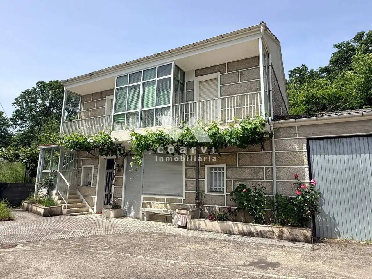 Exterior view of Houses for sale in Vilar de Barrio  with Private garden, Terrace and Furnished