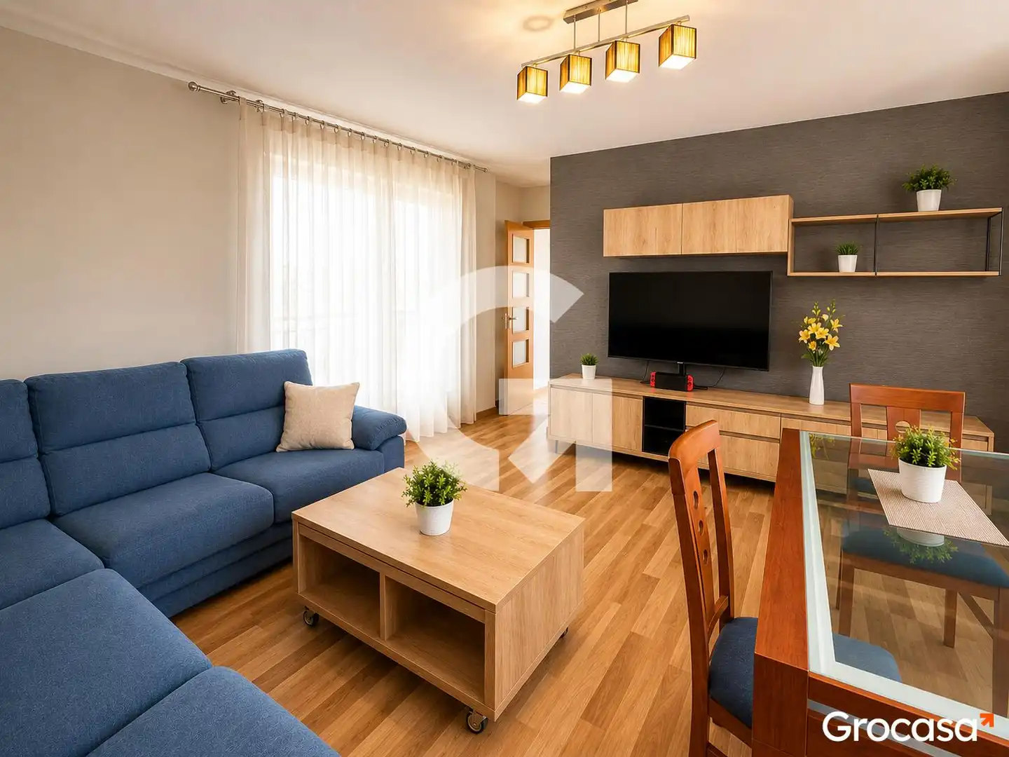 Sala de estar de Piso en venta en Sagunto / Sagunt con Aire acondicionado, Calefacción y Horno