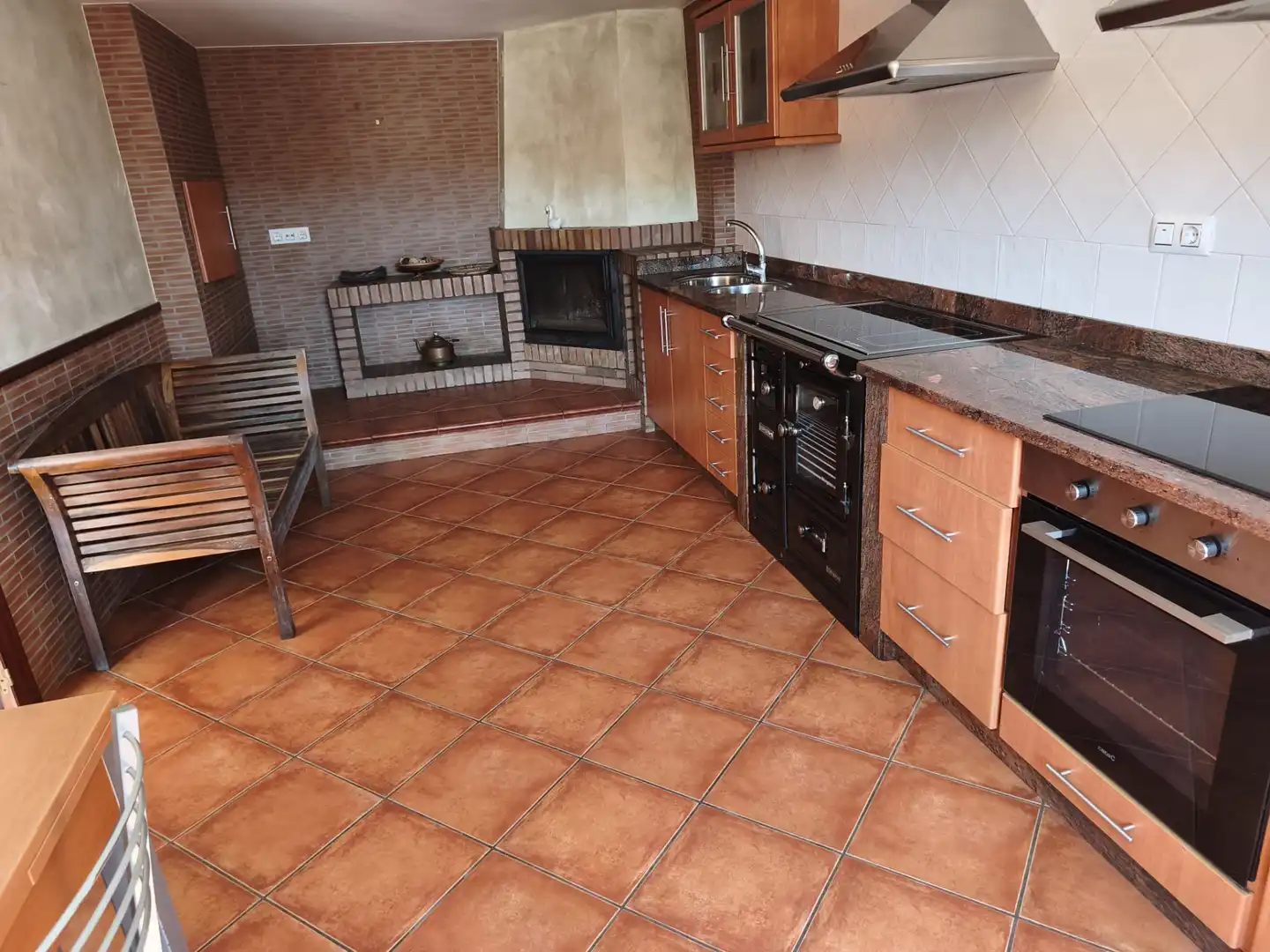 Cocina de Casa o chalet en venta en Ponteceso con Calefacción, Jardín privado y Terraza