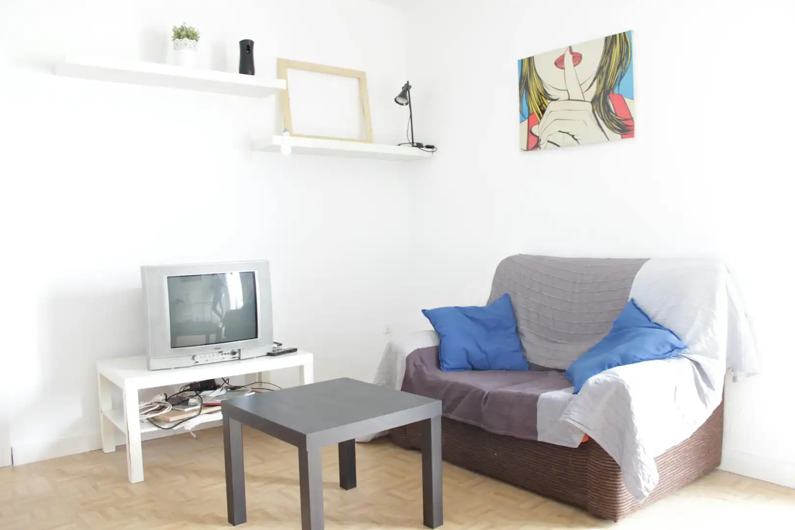 Wohnzimmer von Wohnung zur untervermieten in Sevilla mit Klimaanlage, Möbliert und Waschmaschine