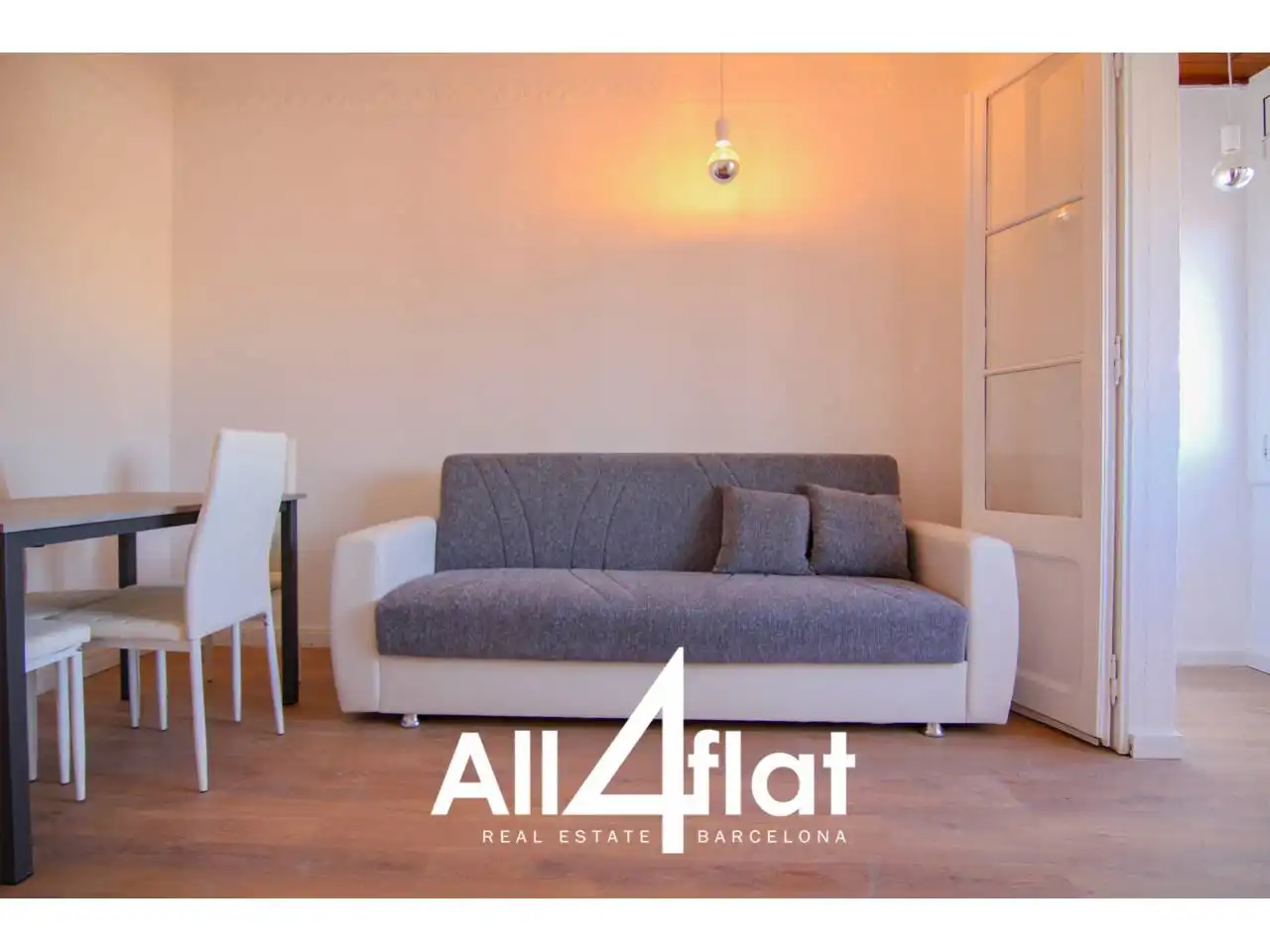 Schlafzimmer von Wohnung zur Miete in Barcelona mit Heizung, Möbliert und Alarm