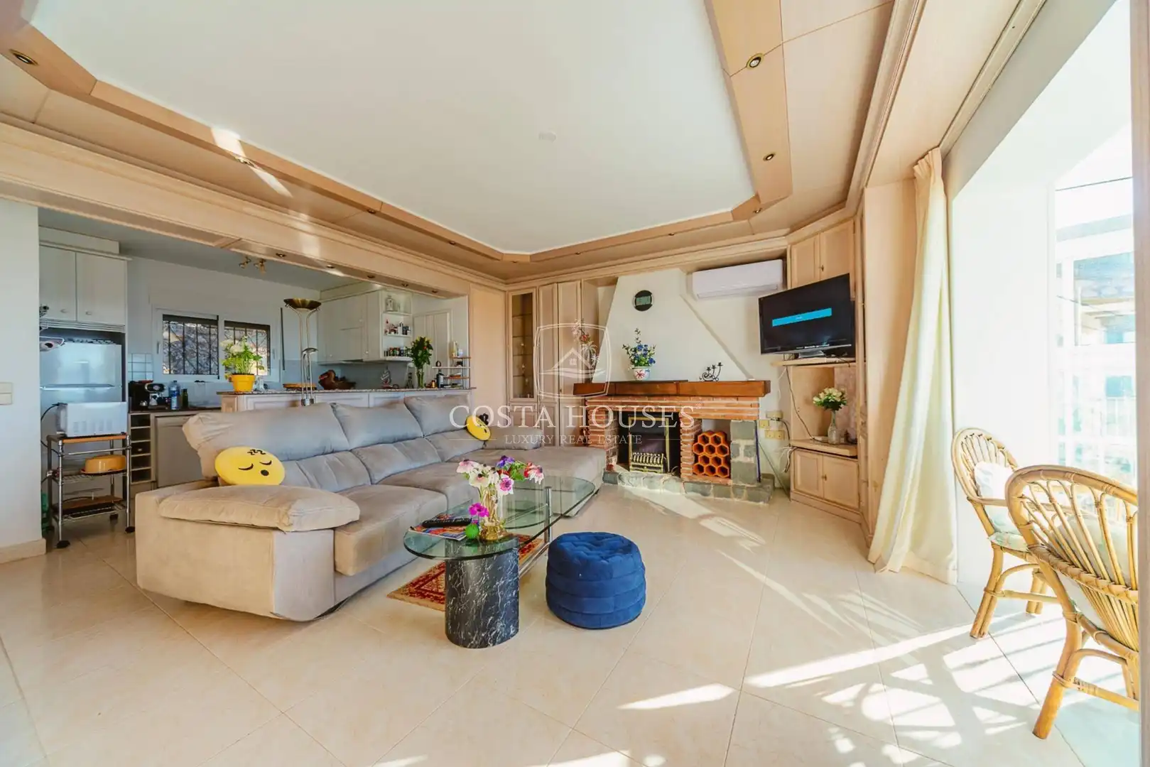 Living room of Houses for sale in Dénia  with Air Conditioner, Heating and Private garden