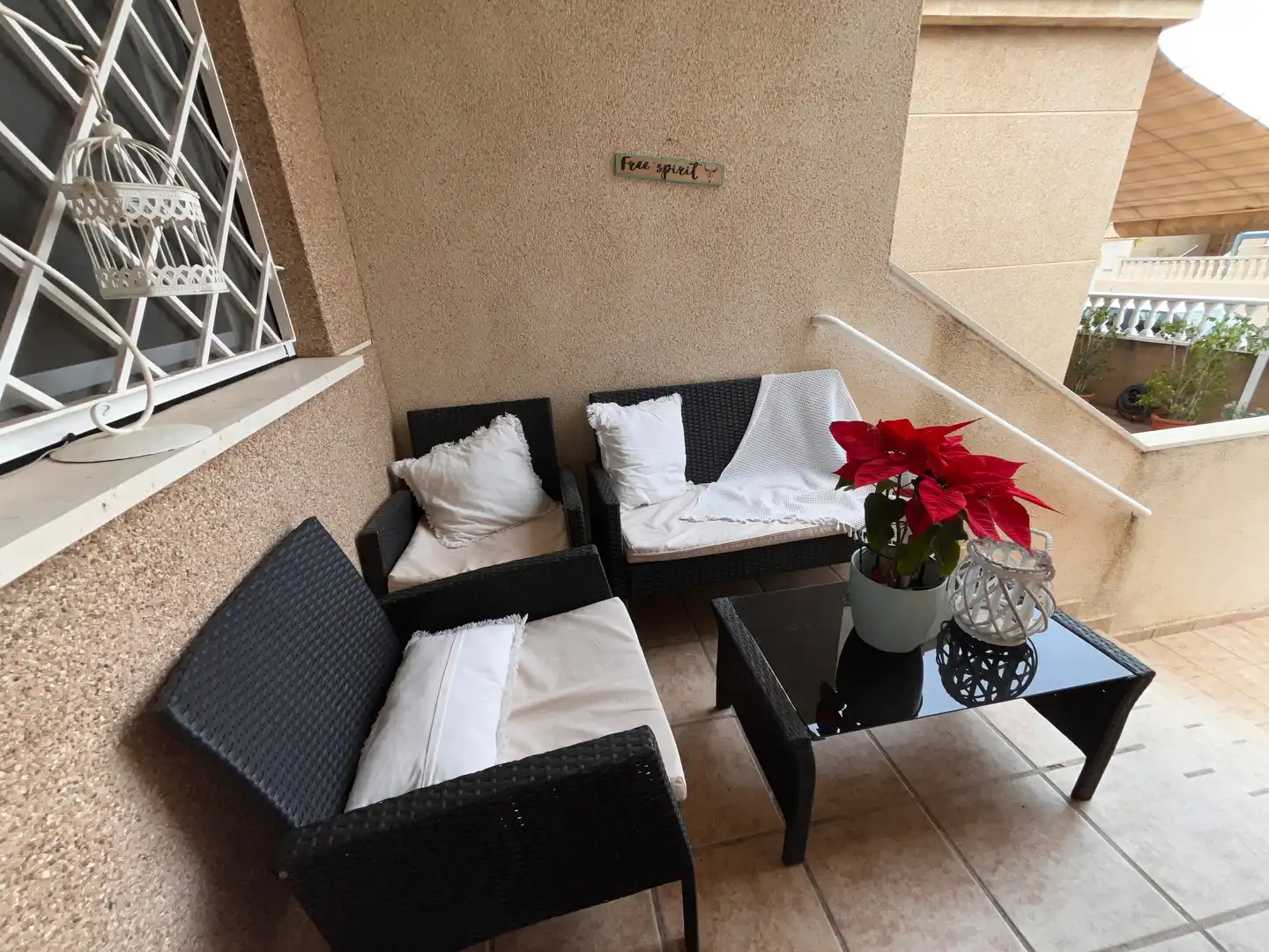 Terraza de Casa adosada en venta en Cartagena con Aire acondicionado, Calefacción y Jardín privado