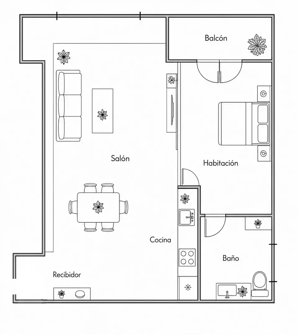 Loft zum Verkauf in Barcelona mit Heizung, Terrasse und Möbliert