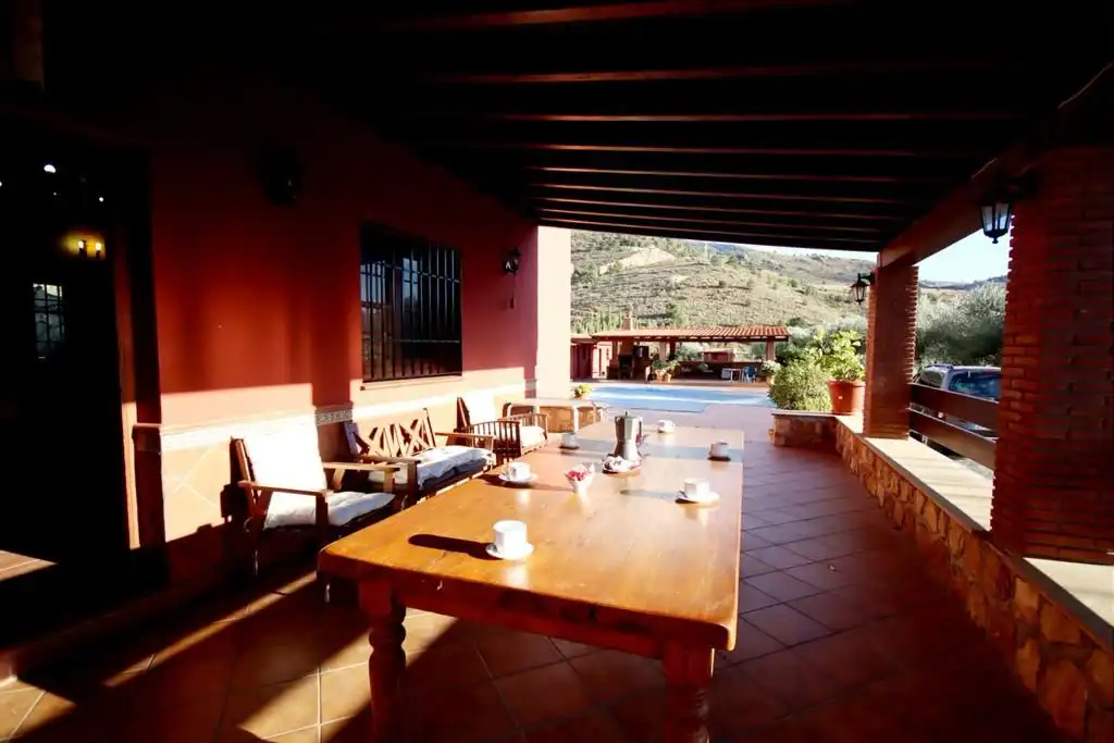 Terraza de Casa o chalet de alquiler en Vélez de Benaudalla con Jardín privado, Terraza y Piscina