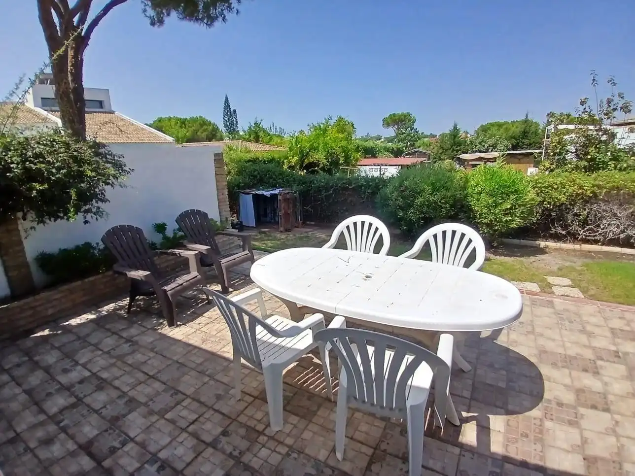 Terrasse von Haus oder Chalet zum Verkauf in Aljaraque mit Heizung, Privatgarten und Schwimmbad