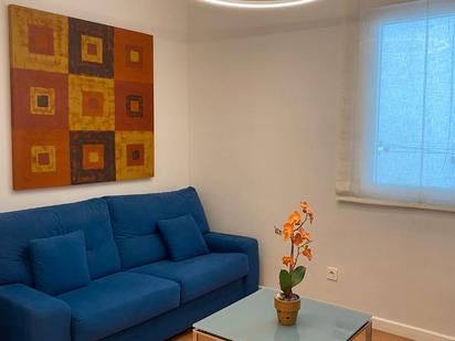Living room of Flat to rent in  Madrid Capital  with Air Conditioner, Heating and Furnished