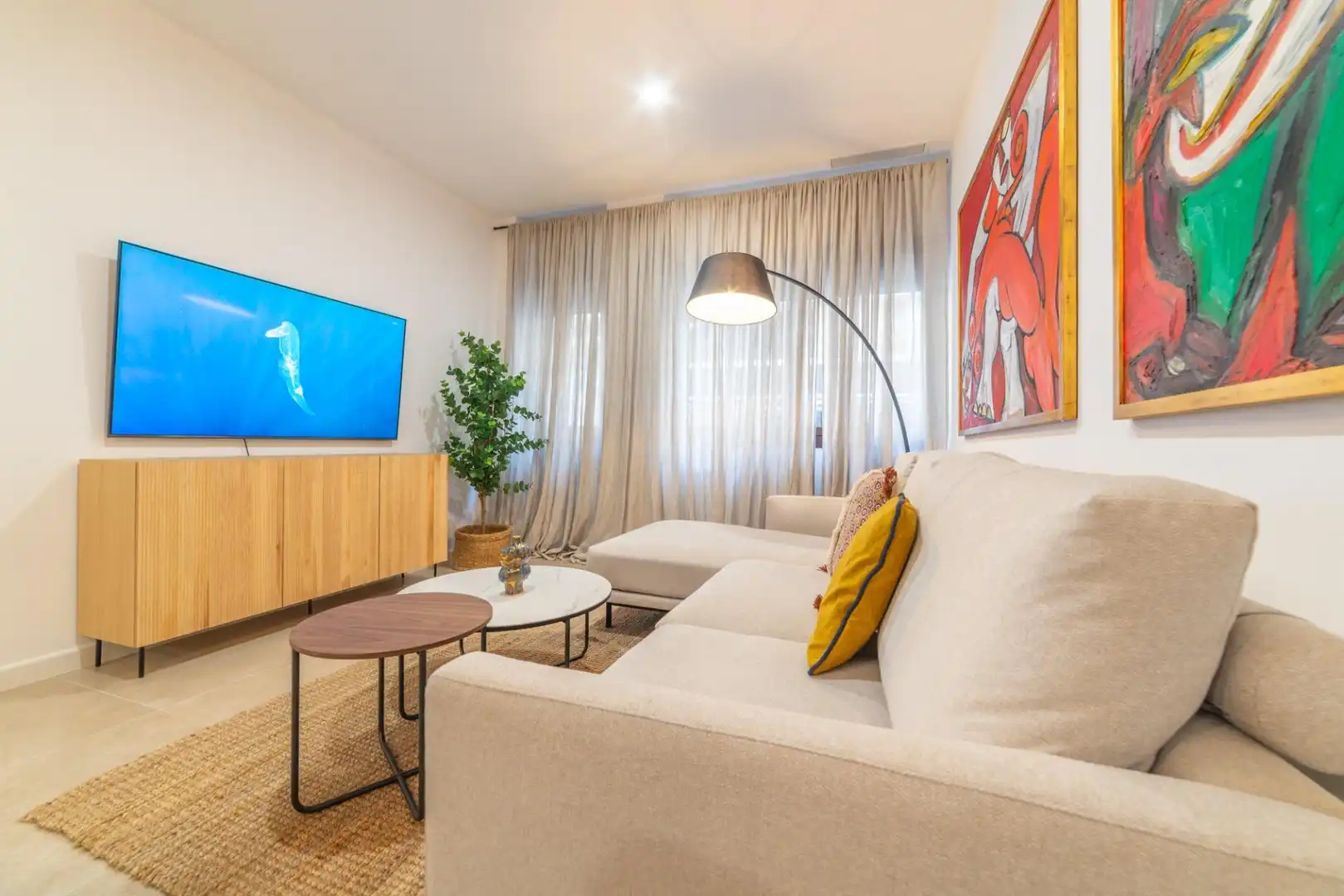 Living room of Apartments for sale in San Javier  with Air Conditioner, Storage room and Alarm