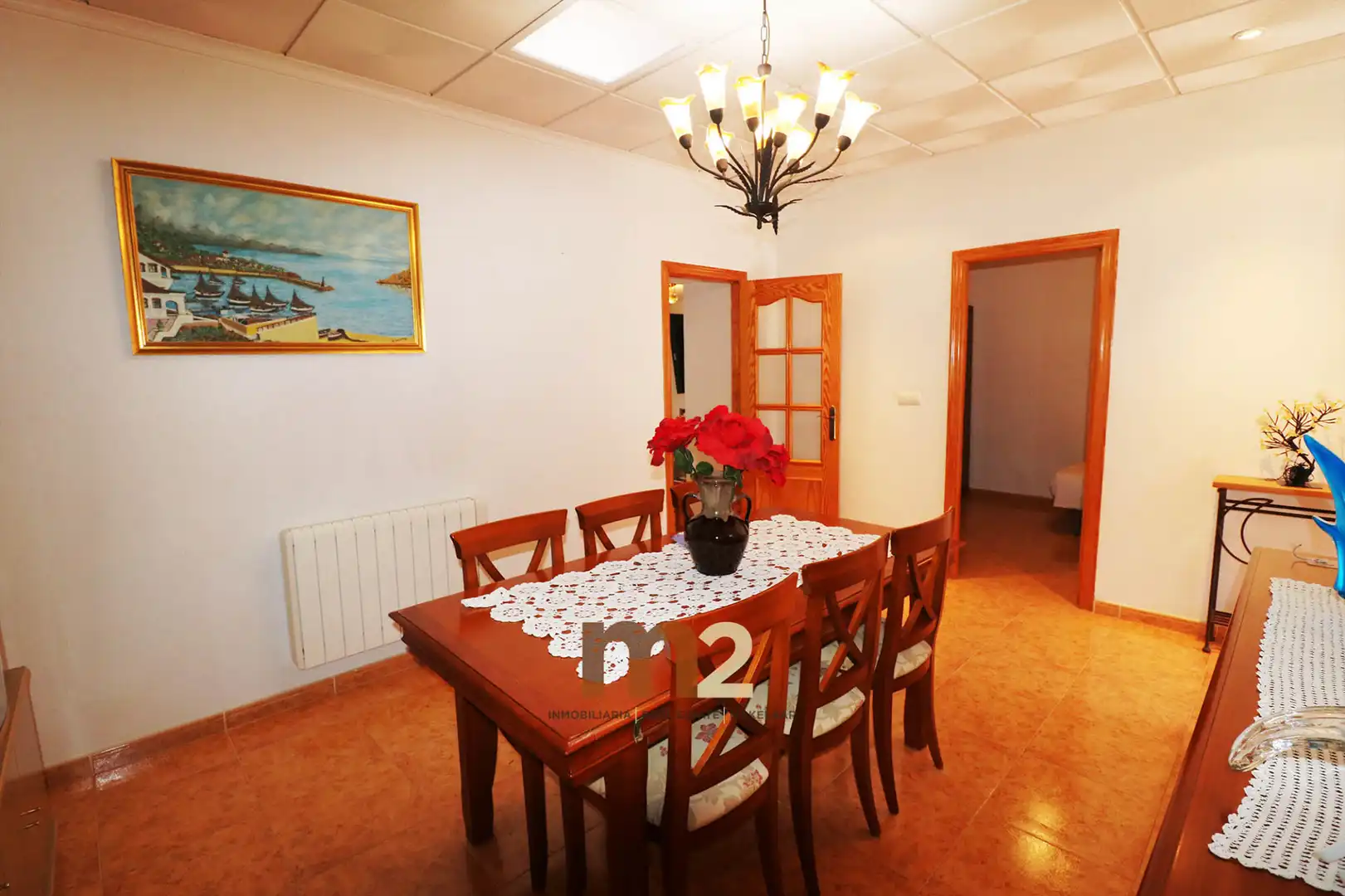 Esszimmer von Einfamilien-Reihenhaus zur Miete in Guardamar del Segura mit Klimaanlage, Heizung und Möbliert