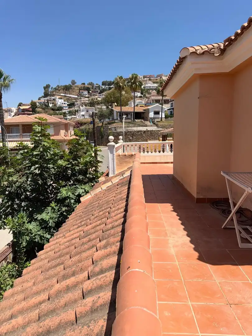 Exterior view of Houses for sale in Rincón de la Victoria  with Air Conditioner, Terrace and Storage room