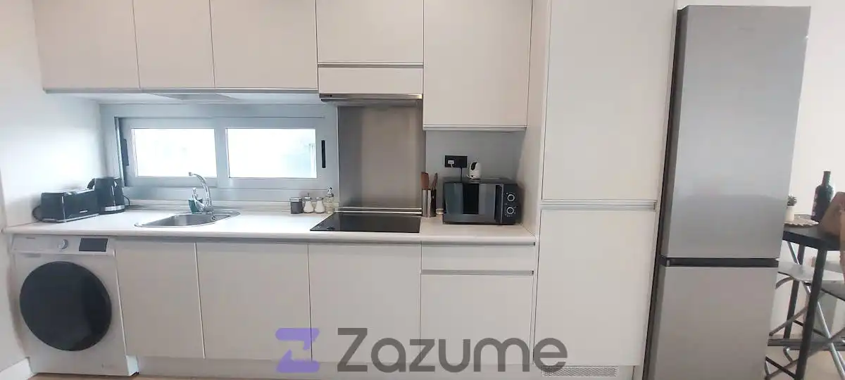 Cuina de Loft de lloguer en Madrid amb Aire condicionat, Calefacció i Jardí privat