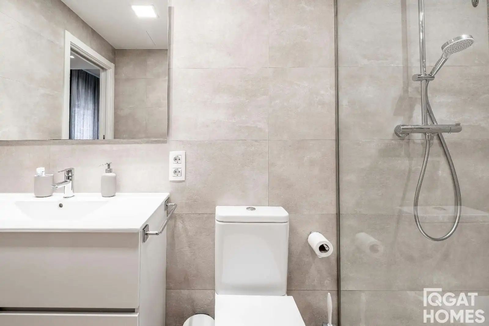 Badezimmer von Wohnung zur Miete in Rubí mit Klimaanlage und Möbliert