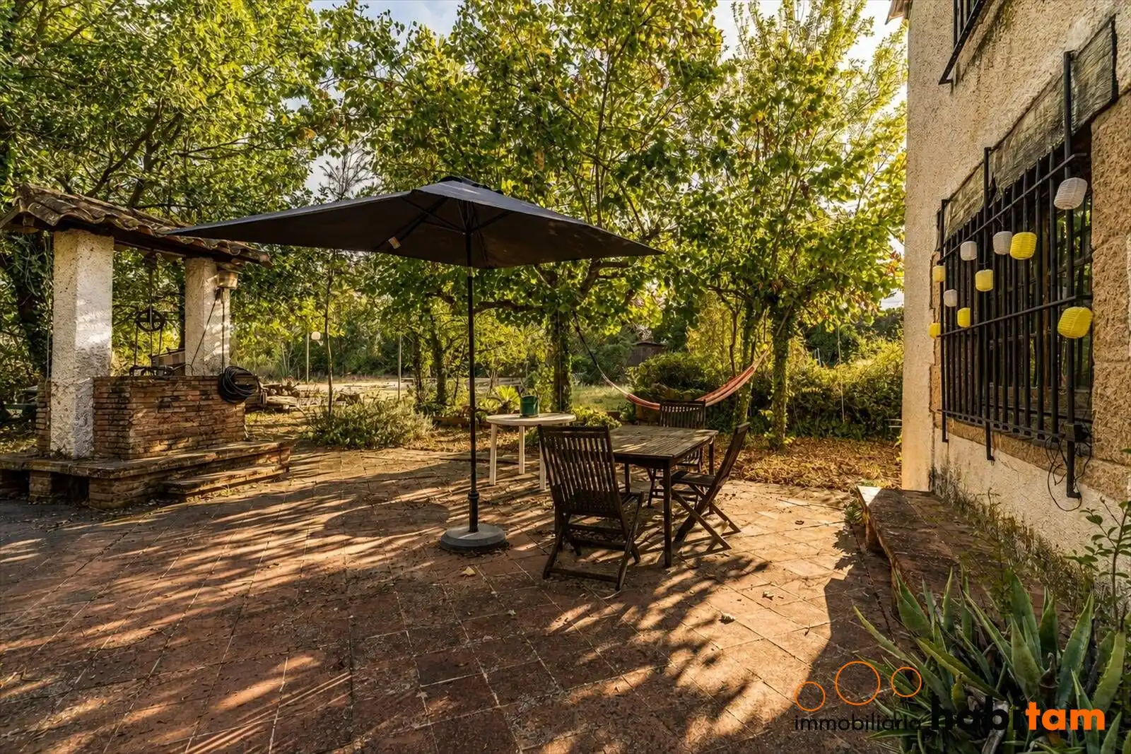 Terraza de Finca rústica en venta en Sils con Aire acondicionado, Calefacción y Jardín privado
