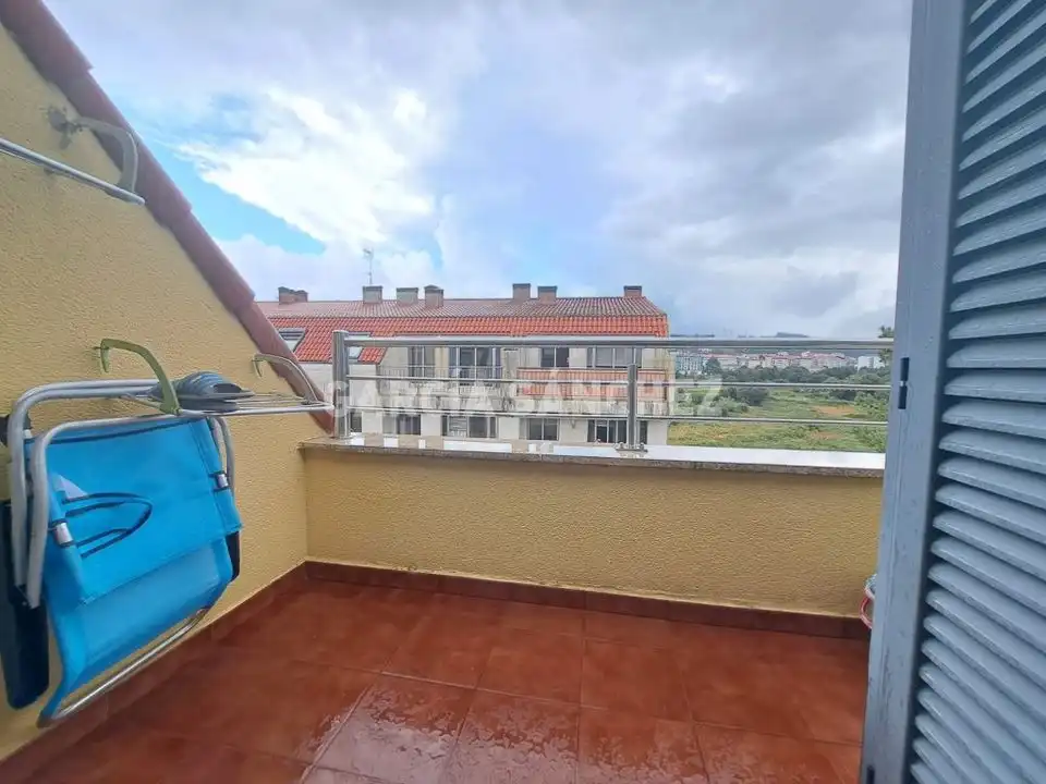 Terraza de Apartamento en venta en Boiro con Terraza, Trastero y Amueblado