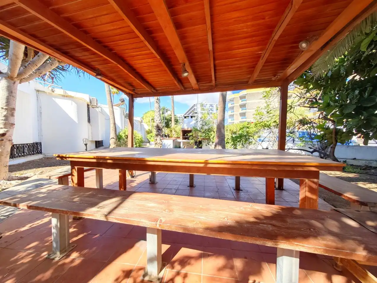 Terrassa de Casa adosada de lloguer en San Bartolomé de Tirajana amb Jardí privat, Terrassa i Moblat