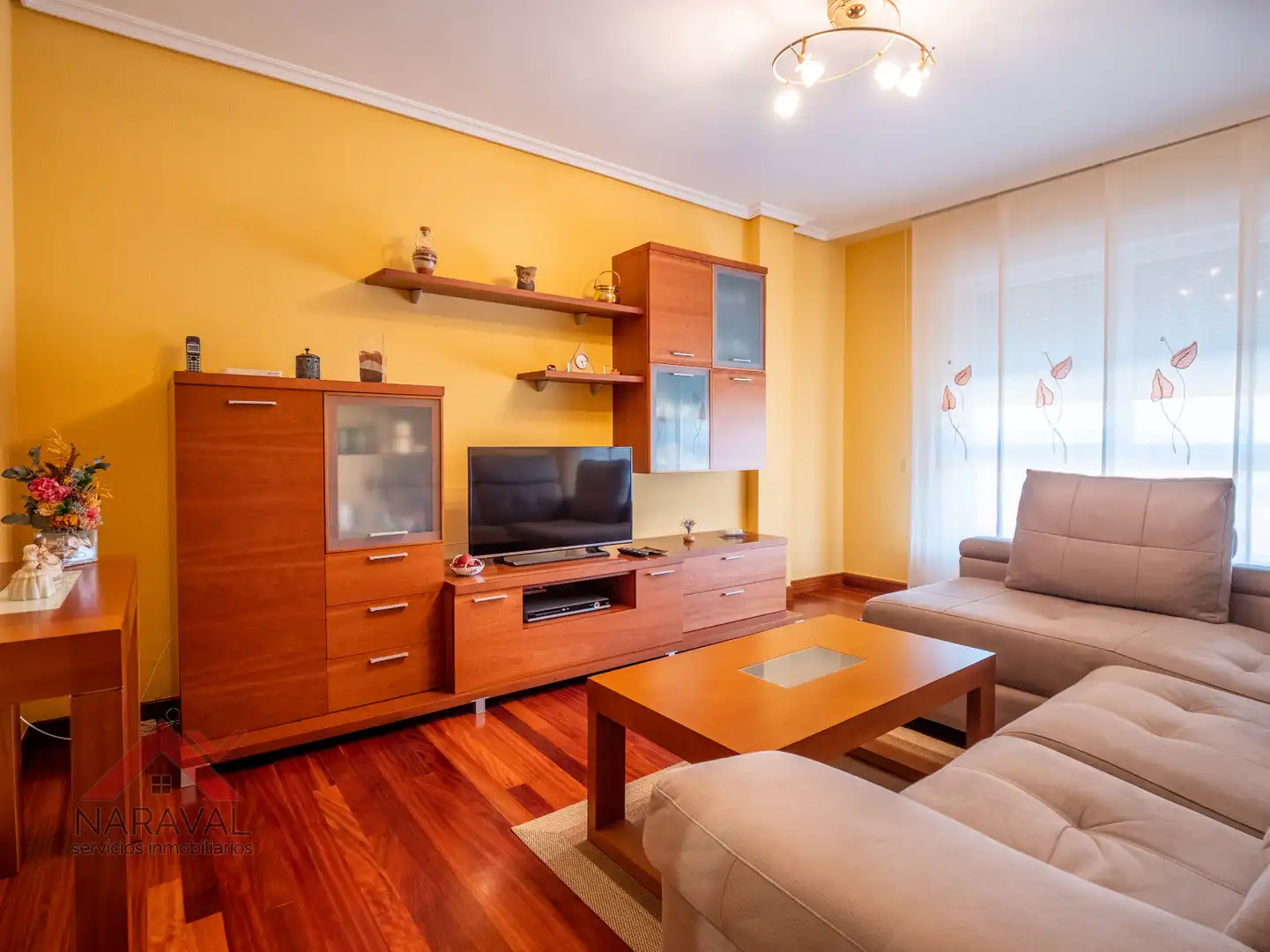 Living room of Flat for sale in Ayegui / Aiegi  with Heating, Parquet flooring and Terrace