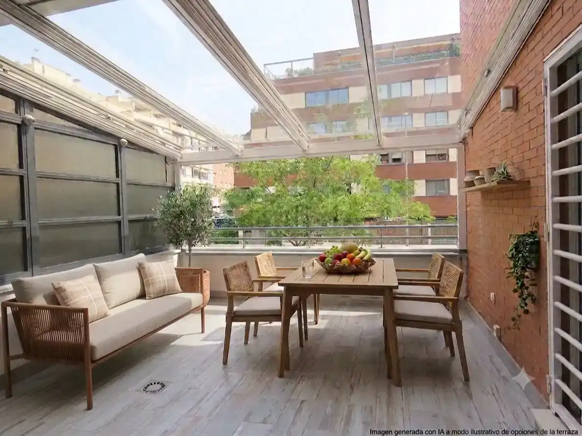 Terraza de Piso en venta en  Madrid Capital con Aire acondicionado