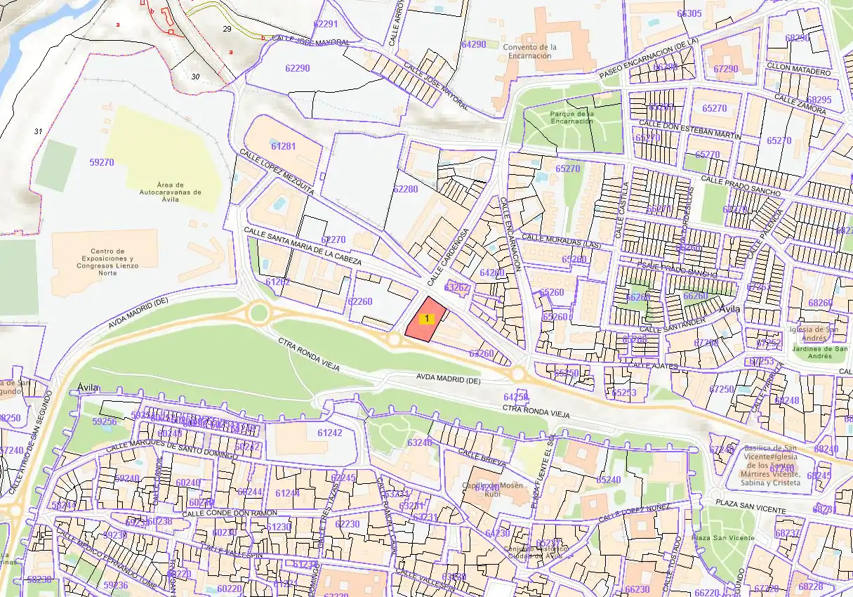 Exterior view of Industrial land for sale in Ávila