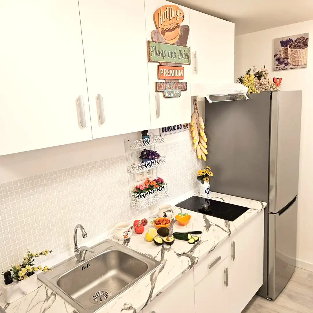 Küche von Loft zum Verkauf in Barcelona mit Klimaanlage und Ofen