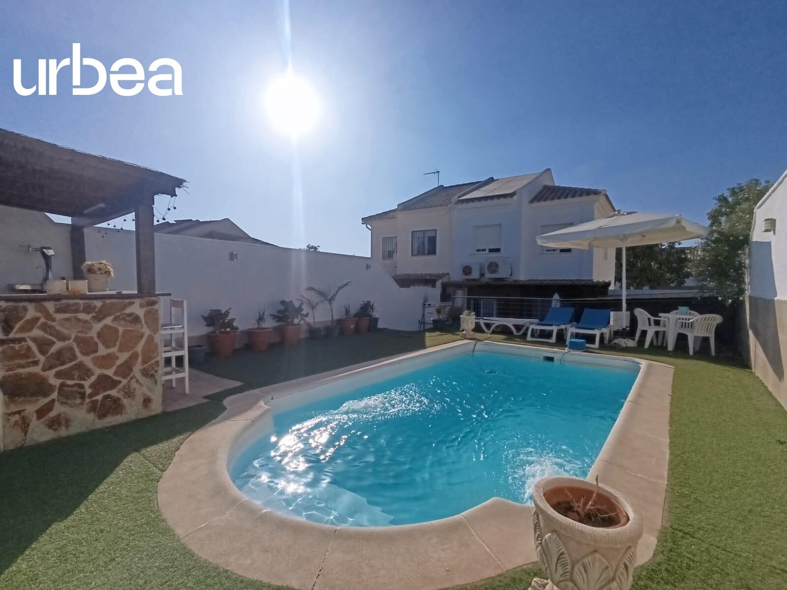 Piscina de Casa adosada en venda en Málaga Capital amb Jardí privat, Terrassa i Piscina