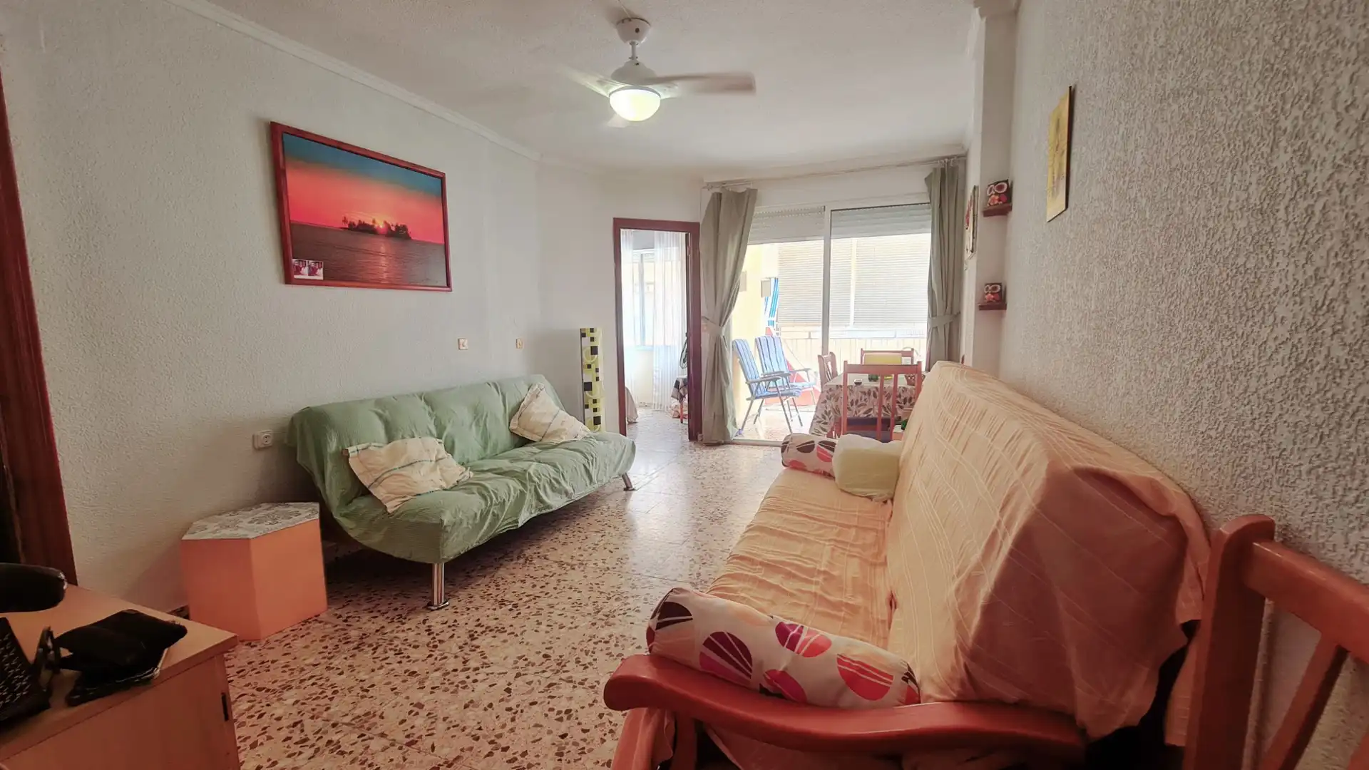 Living room of Flat for rent in Torrevieja  with Heating, Terrace and Storage room