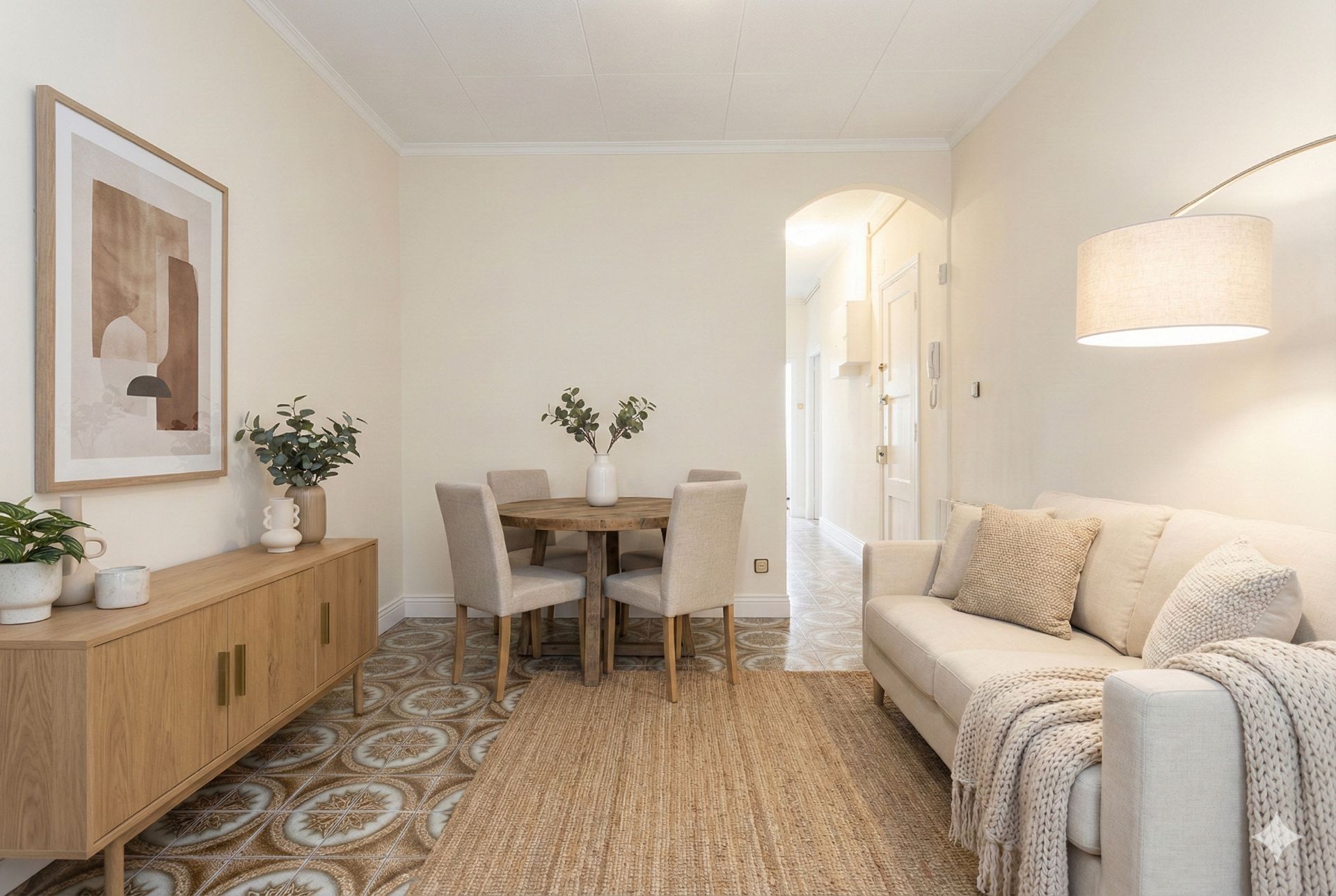 Menjador de Pis en venda en  Barcelona Capital amb Calefacció i Balcó